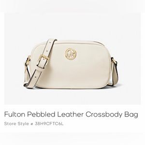 Michael Kors Fulton Pebbled Leather Crossbody
